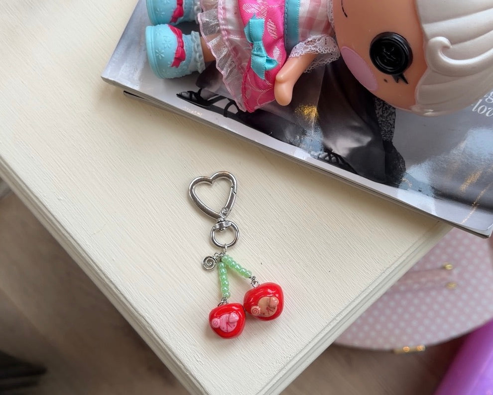 Softling Cherries bagcharm
