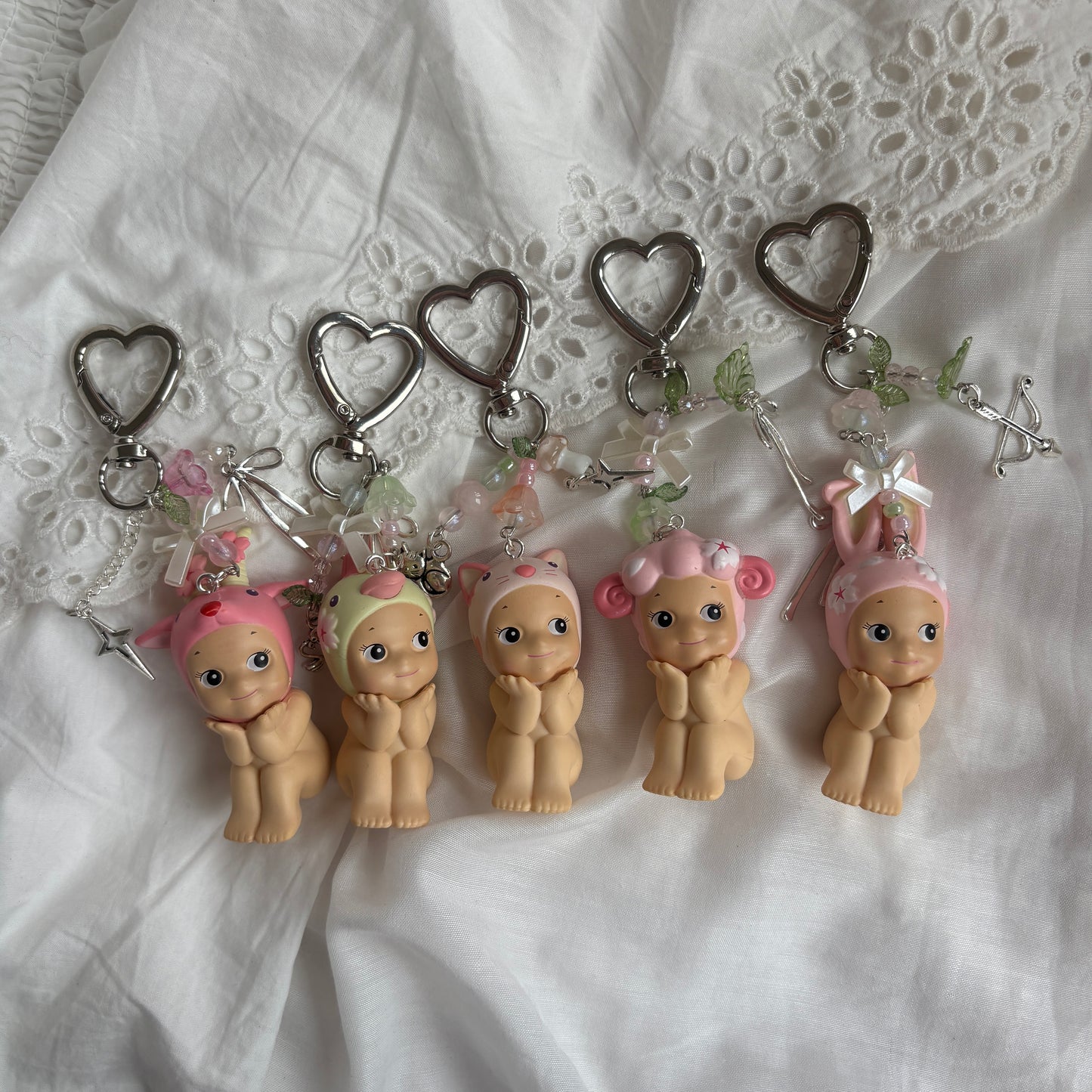 sonny angel cherry blossom keychains