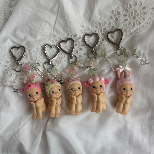 sonny angel cherry blossom keychains