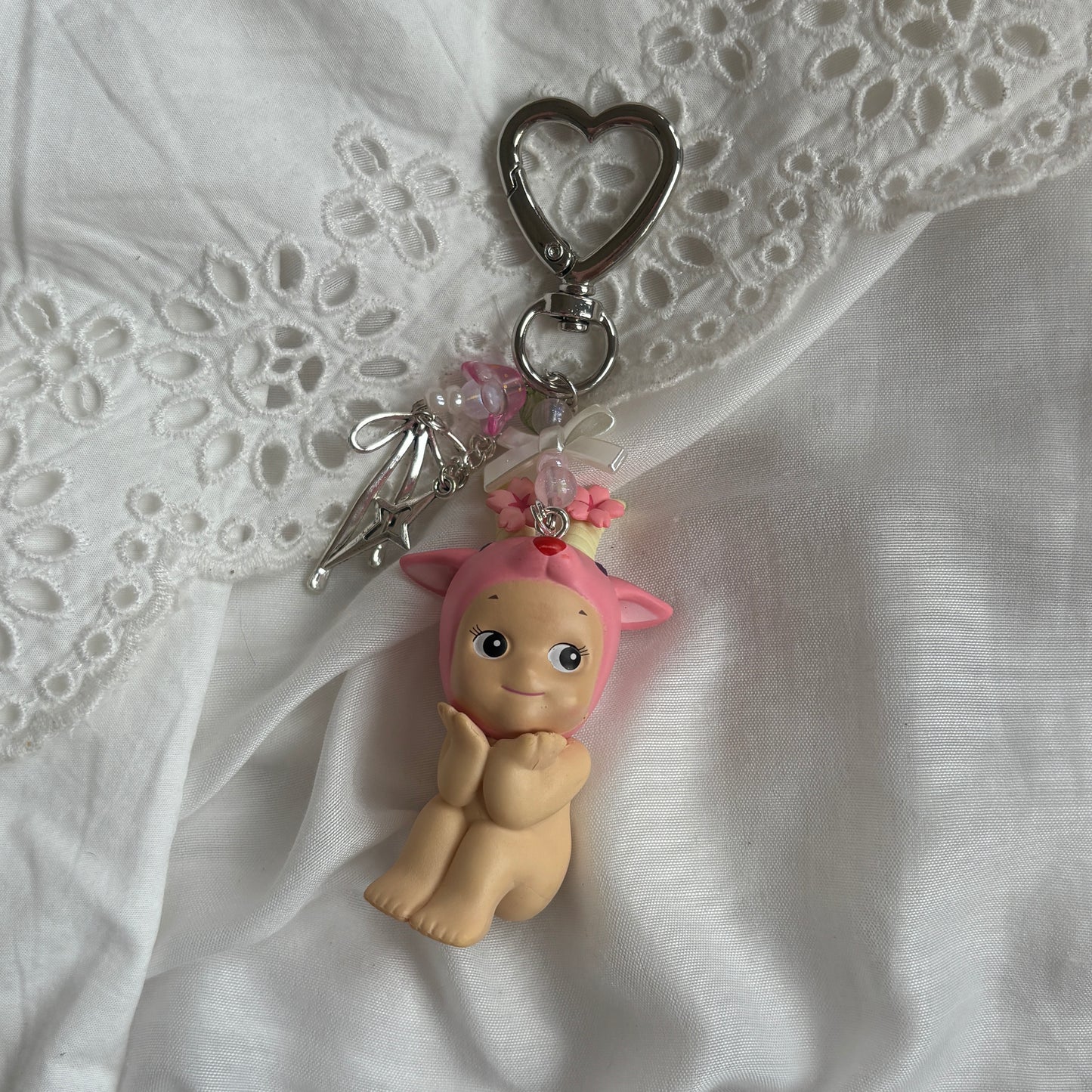 sonny angel cherry blossom keychains