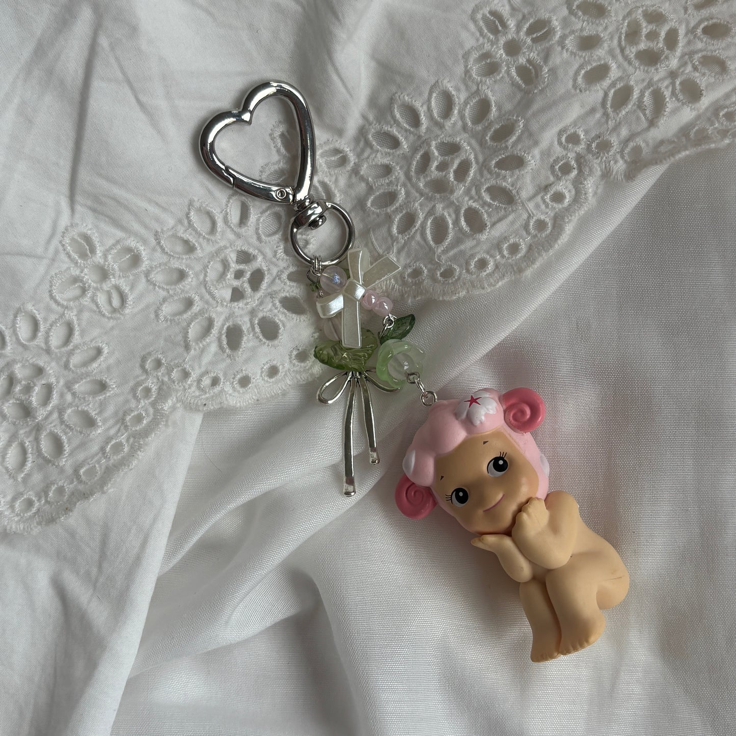 sonny angel cherry blossom keychains