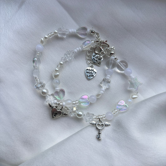 Lock and Key bracelet set