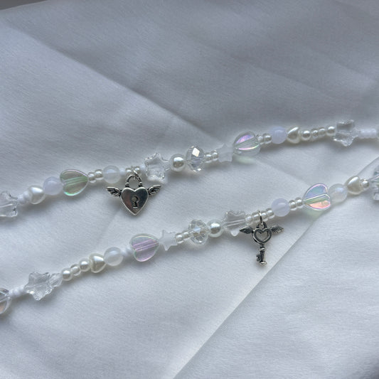 Lock and Key bracelet set